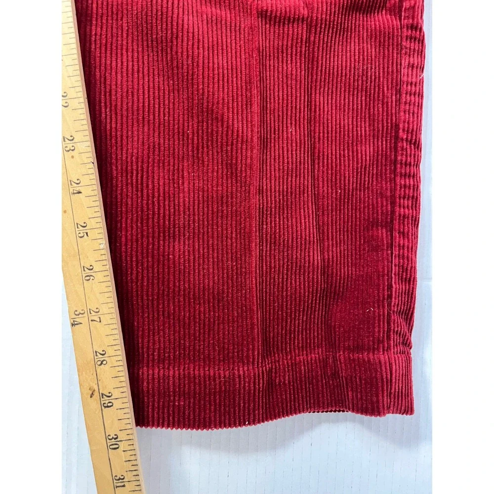 Polo Ralph Lauren Corduroy Pants Mens 38x30 Red Straight Leg Trousers